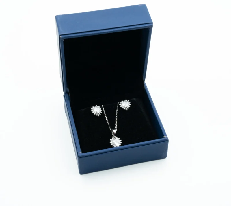 100 Heart Sterling Silver Heart Shaped Earrings 2 - Portier Jewelry