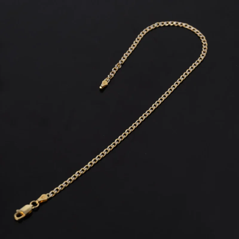 The Classic: Gold Cuban Link Chain Anklet - Image 3
