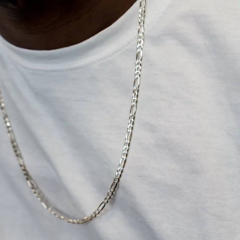 The Statement: Long Gold Figaro Flat Necklace - Image 2