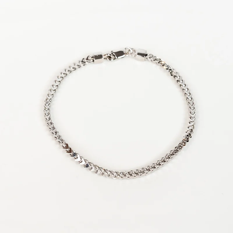 Metallic: Silver Box Chain Bracelet