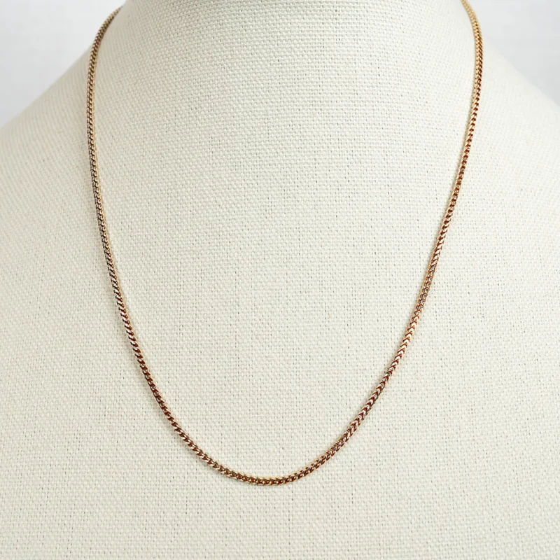 The Mini Layer: Gold Box Chain Dainty Necklace - Image 3