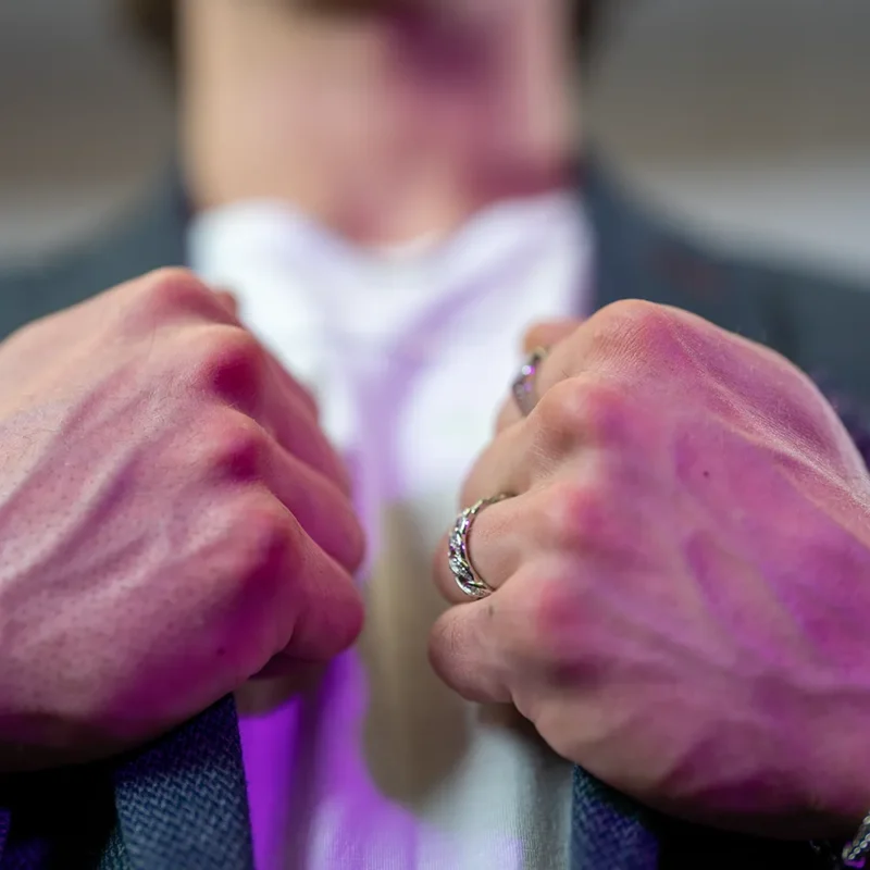 The Smart II: Silver Cubic Link Ring - Image 3