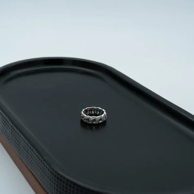 The Smart II: Silver Cubic Link Ring - Image 4