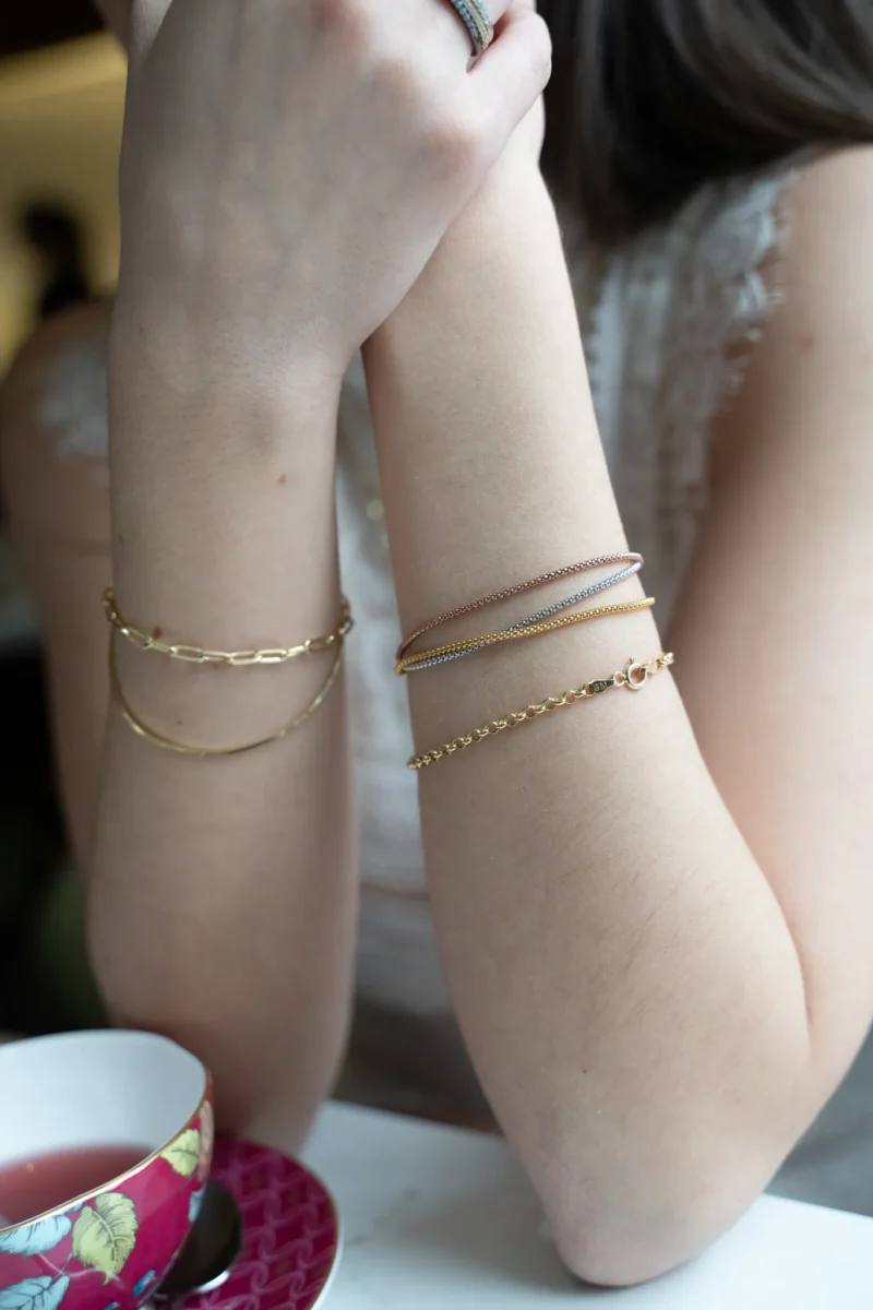 The Alloy: Triple Layered Multicoloured Bracelet - Image 4