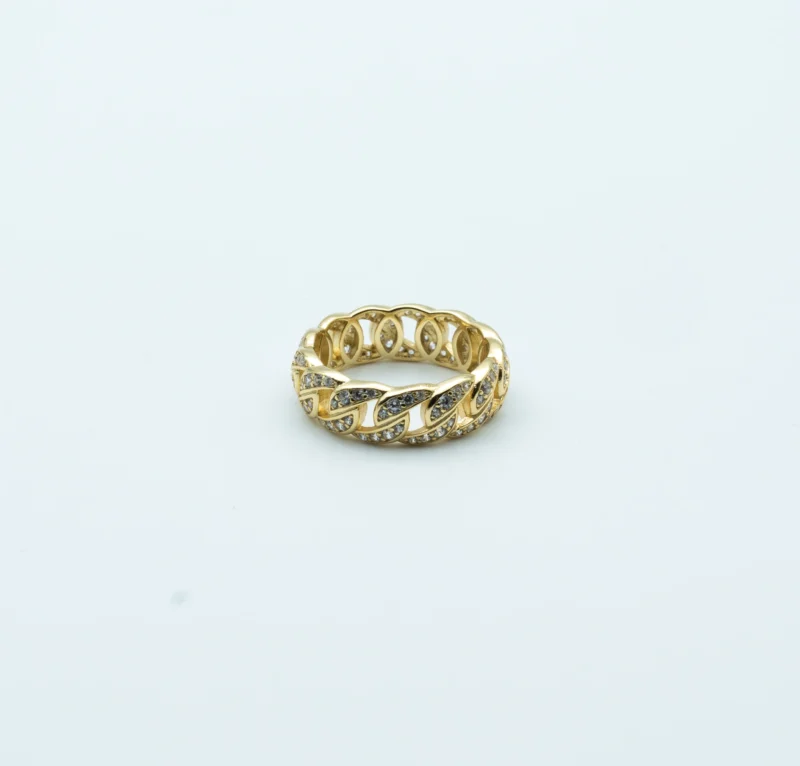 The Smart III: Gold Cuban Link Ring - Image 2