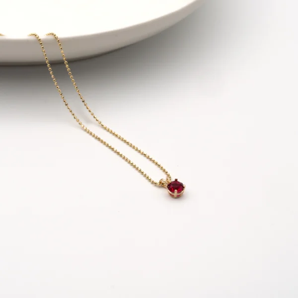 The Circle: 10k Gold Circle Pendant