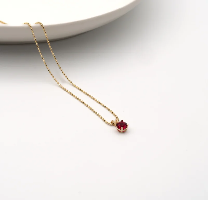 The Circle: 10k Gold Circle Pendant