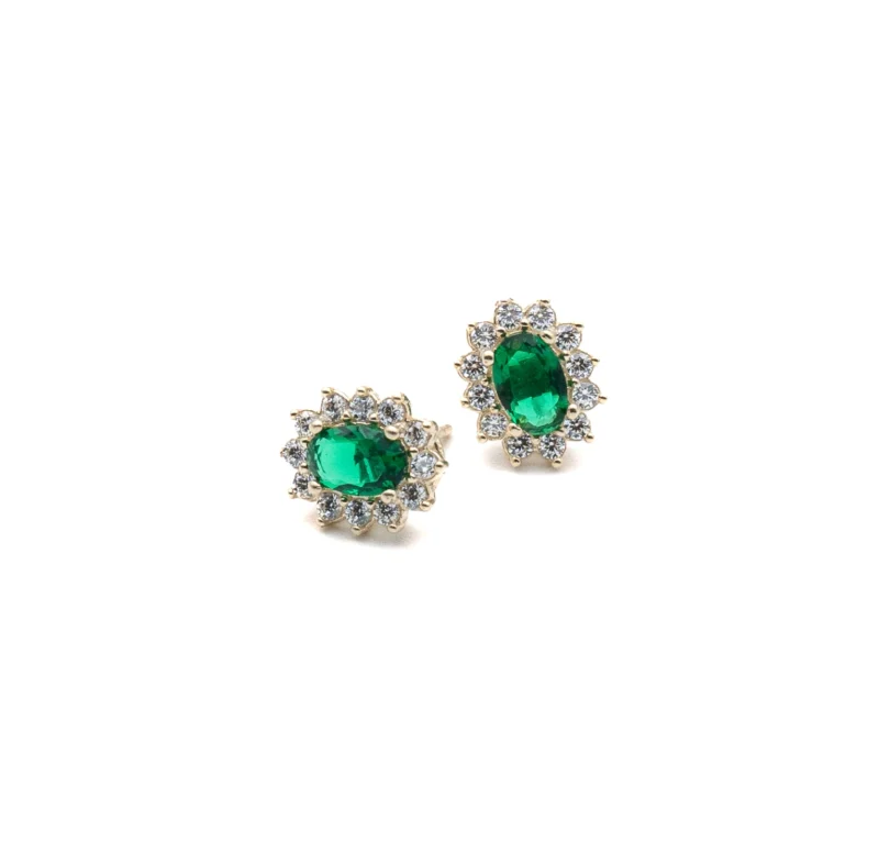 Victoria: 10k Gold Oval Earrings