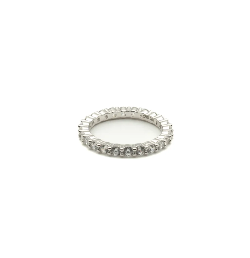 Glam II: Cubic Zirconia Stones Eternity Ring