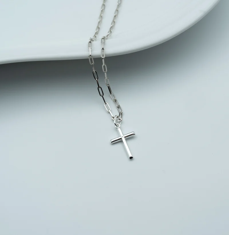 The Cross: Medium Sized Silver Cross Pendant