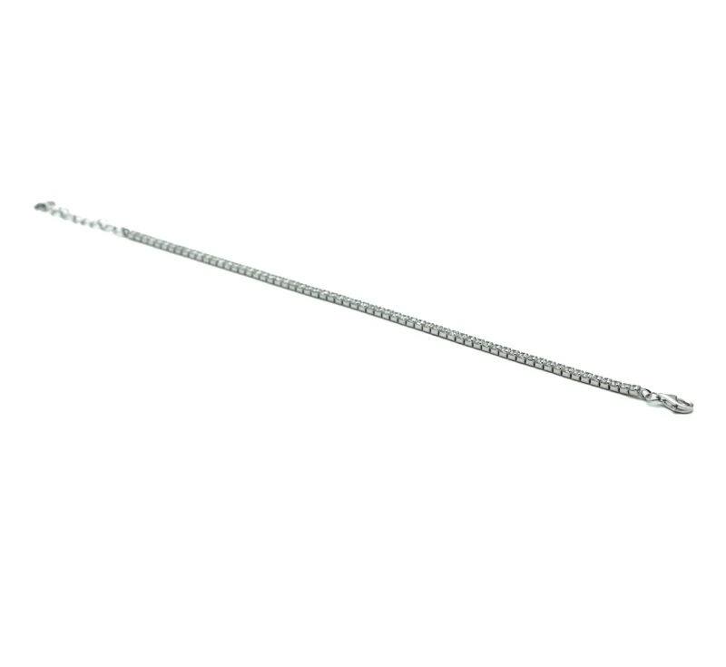 The Tennis III: Cubic Zirconia Adjustable Tennis Bracelet - Image 2