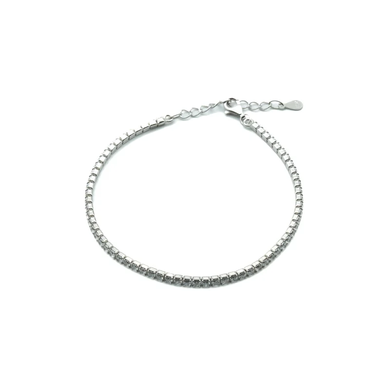 The Tennis III: Cubic Zirconia Adjustable Tennis Bracelet - Image 4