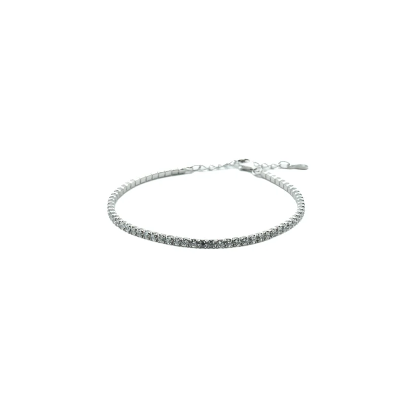 The Tennis III: Cubic Zirconia Adjustable Tennis Bracelet - Image 5