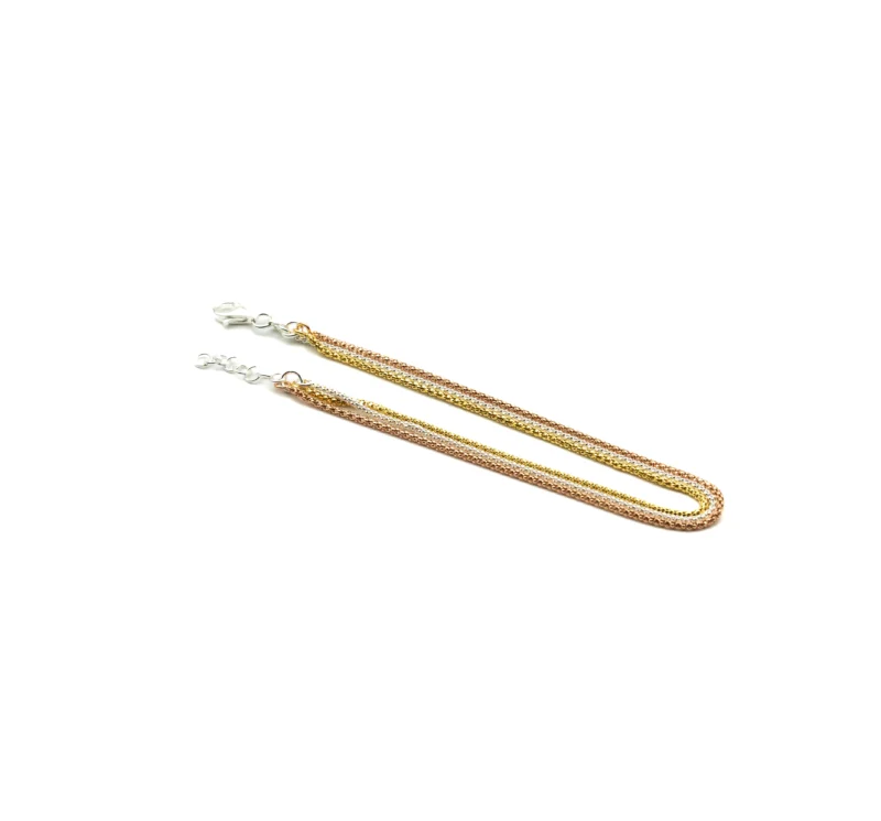 The Alloy II: Triple Layered Adjustable Anklet - Image 2