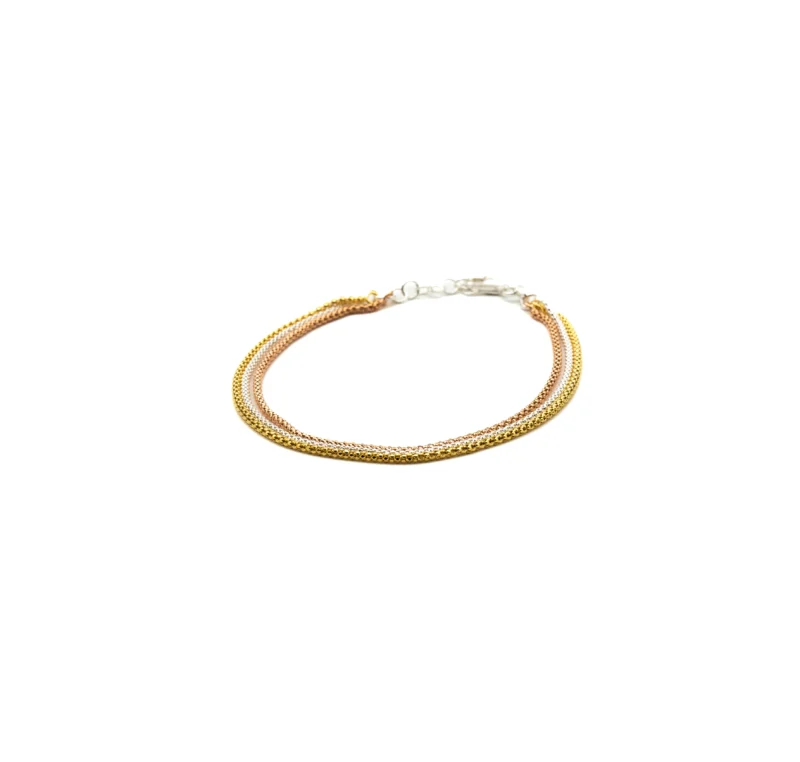 The Alloy II: Triple Layered Adjustable Anklet
