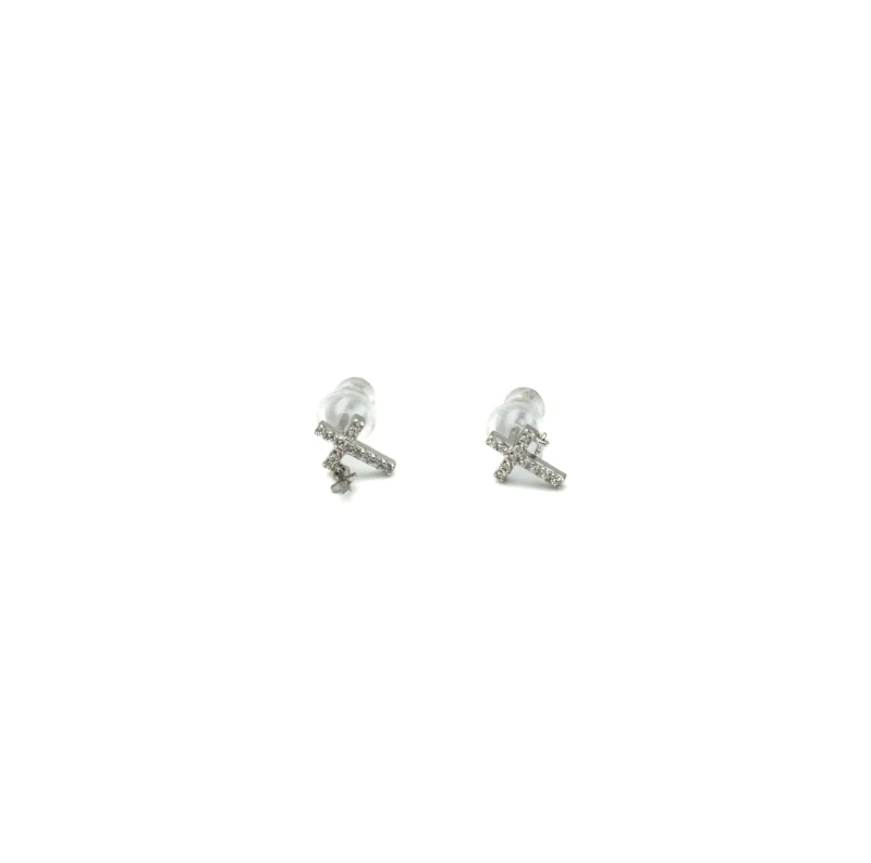 Glory: Cross Dangle Stud Earrings