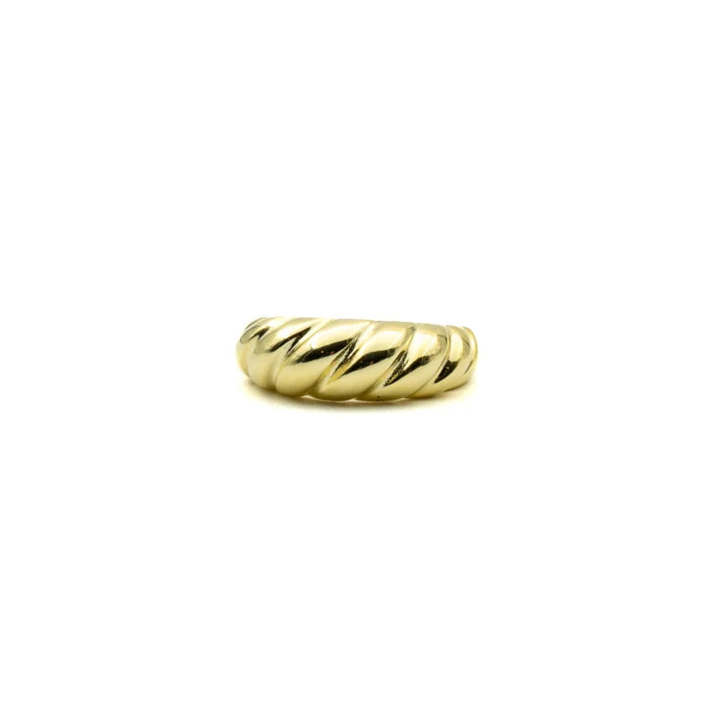 Dome: Sterling Silver Chunky Croissant Dome Ring - Image 11