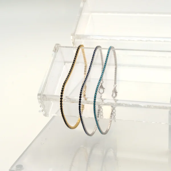 The Tennis III: Cubic Zirconia Adjustable Tennis Bracelet