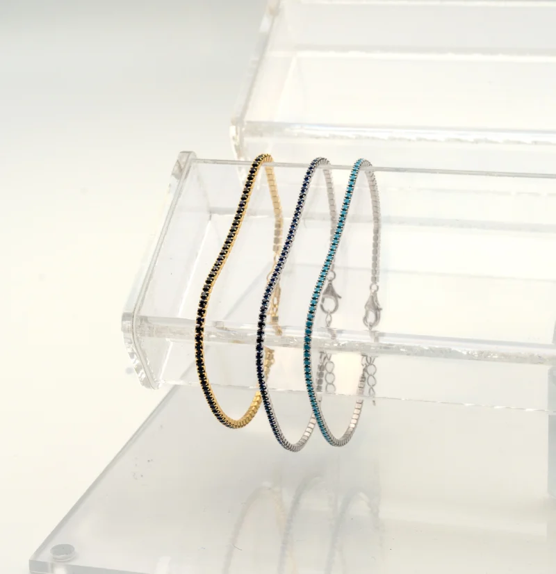 The Tennis III: Cubic Zirconia Adjustable Tennis Bracelet