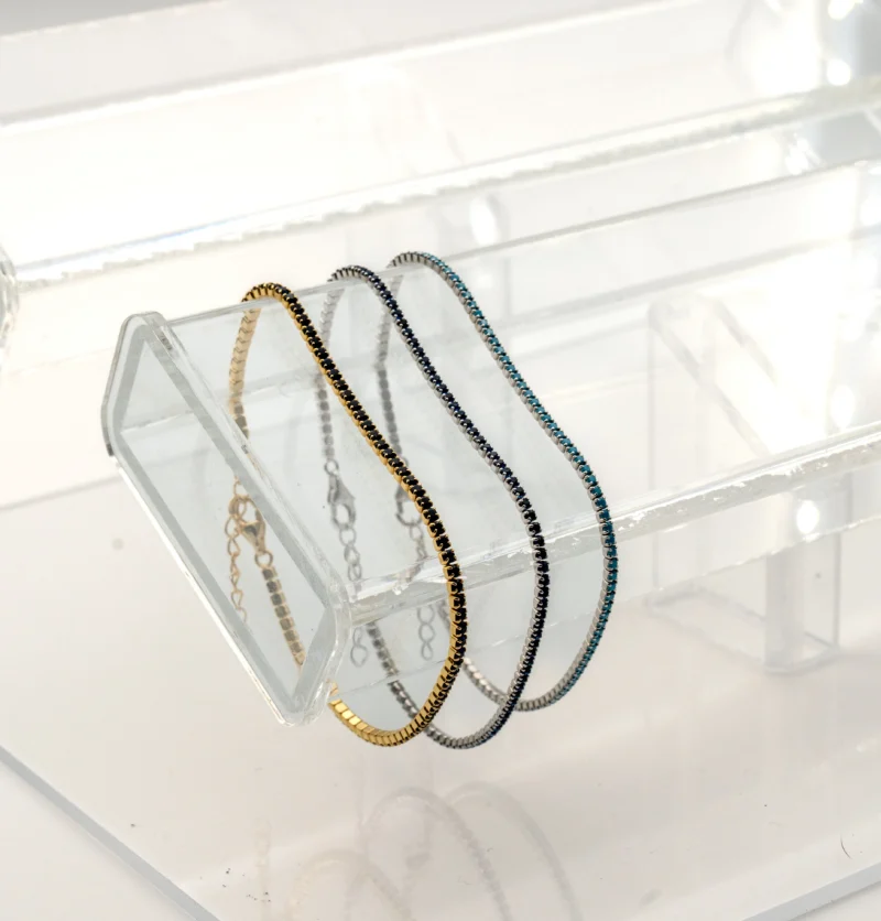 The Tennis III: Cubic Zirconia Adjustable Tennis Bracelet - Image 15