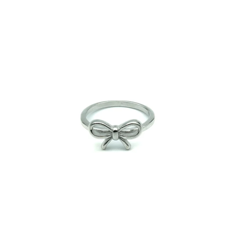The Bow: Sterling Silver Dainty Bow Ring - Image 7