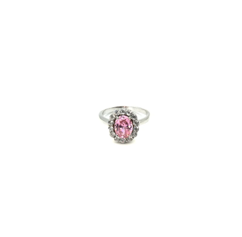 Elizabeth II: Sterling Silver Oval Stone Ring - Image 6