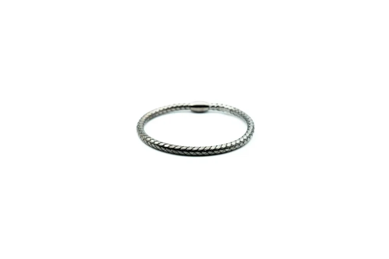 Magnet: Men's Sterling Silver Cable Braided Bracelet - Image 4