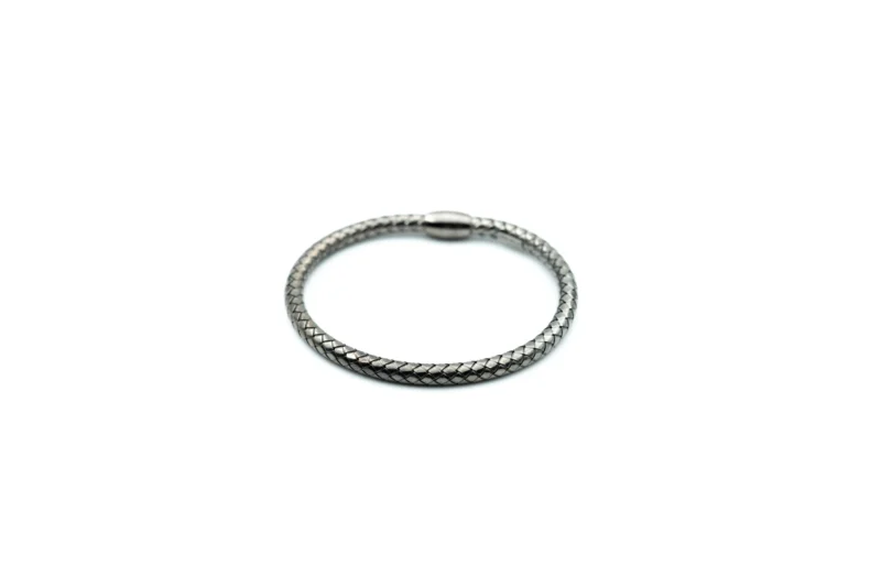 Magnet: Men's Sterling Silver Cable Braided Bracelet - Image 3