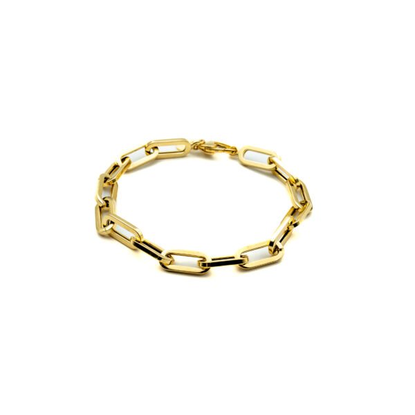 Opulence: 14K Gold Chunky Paperclip Link Bracelet