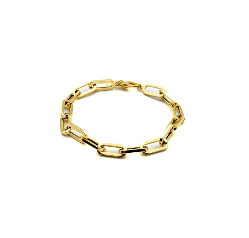 Opulence: 14K Gold Chunky Paperclip Link Bracelet