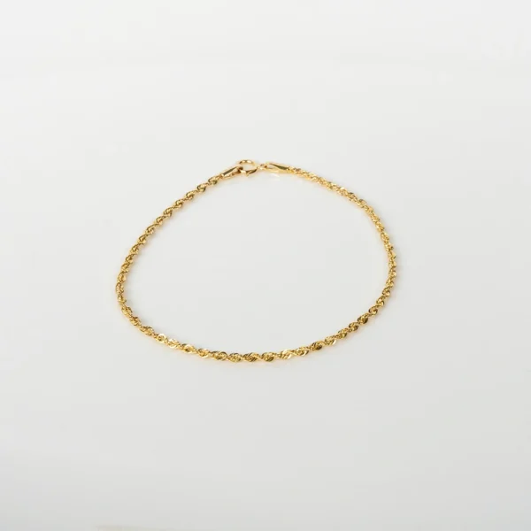 The Gold Scroll: Gold Spiral Chain Bracelet