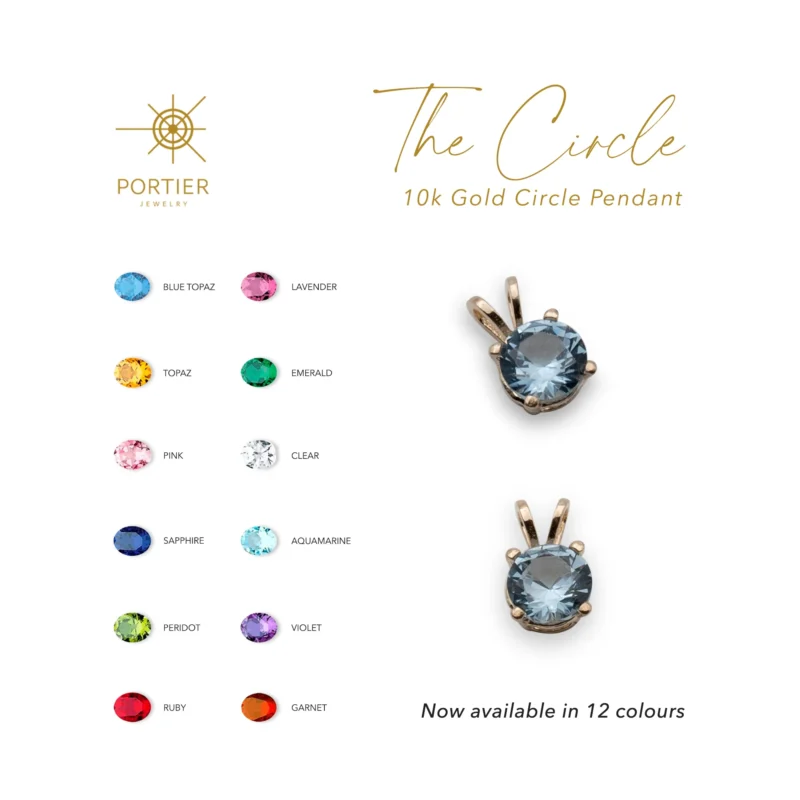 The Circle: 10k Gold Circle Pendant - Image 16