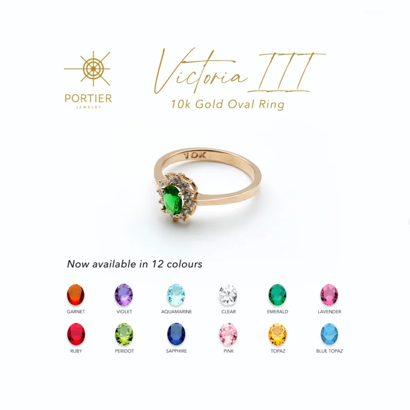 Victoria III: 10k Gold Oval Ring - Image 5