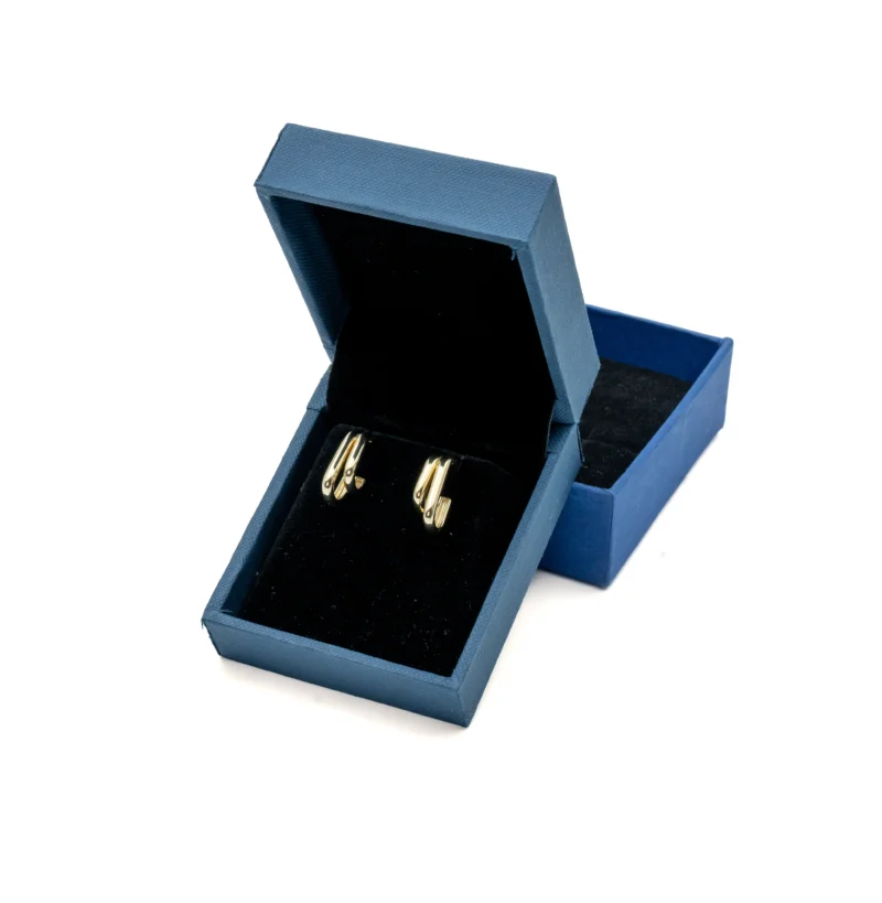 Nova: Chunky Double Hoop Earrings - Image 5
